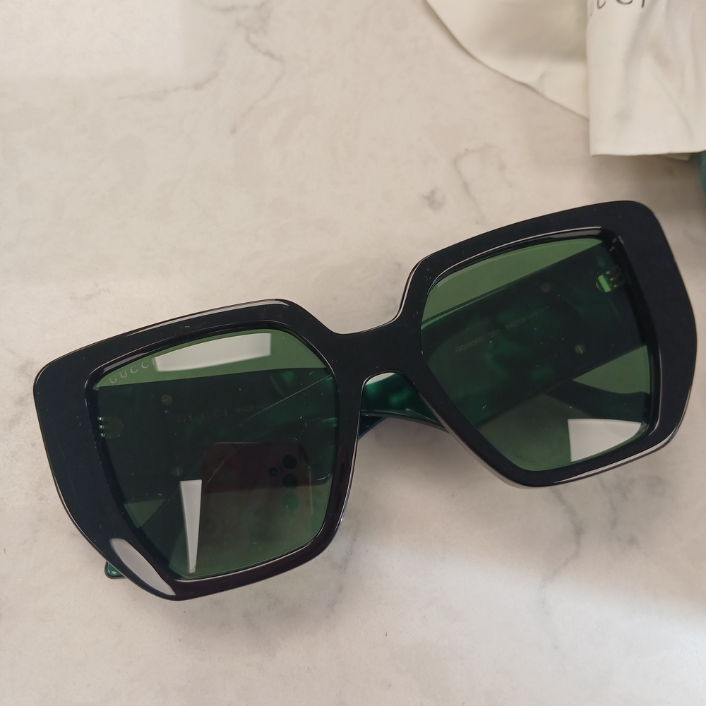 Gucci Sunglasses Green/Black Gucci Eyewear - Picture 13 of 14